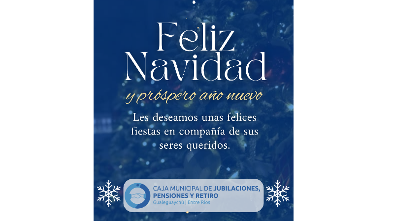 Feliz navidad y un prospero año nuevo